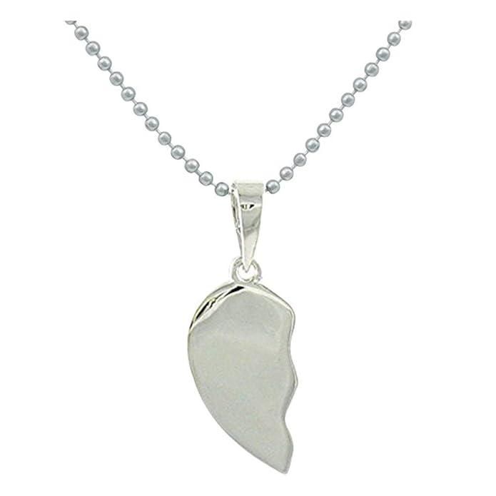 Elegant Silver Plated Couple Pendant with Chain – Symbol of Eternal Bond