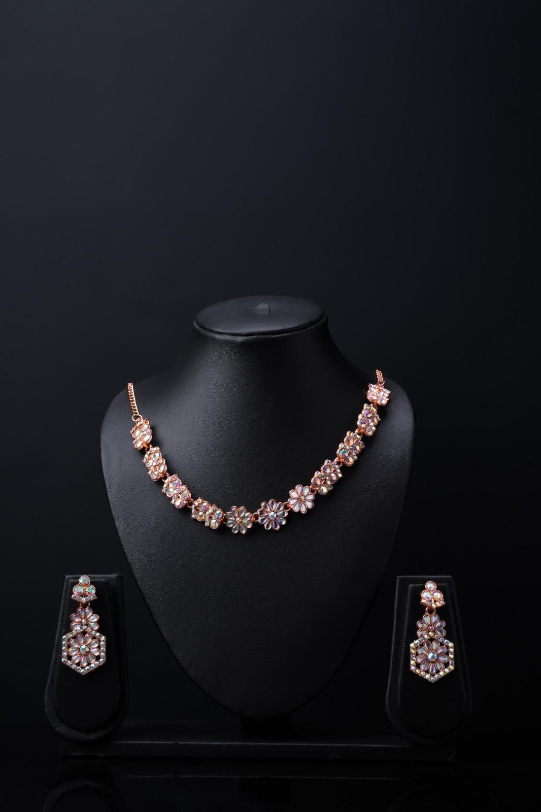 Austrian Diamond Jewellery Set (Set of 3) – Dazzling Elegance for Festive Glamour