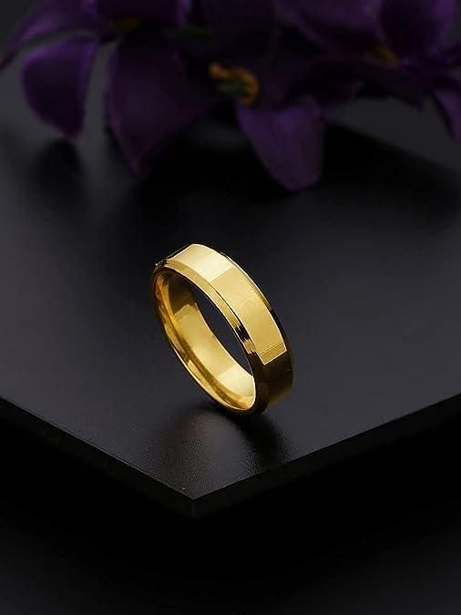 Elegant Stainless Steel Silver Plated Ring for Men & Boys