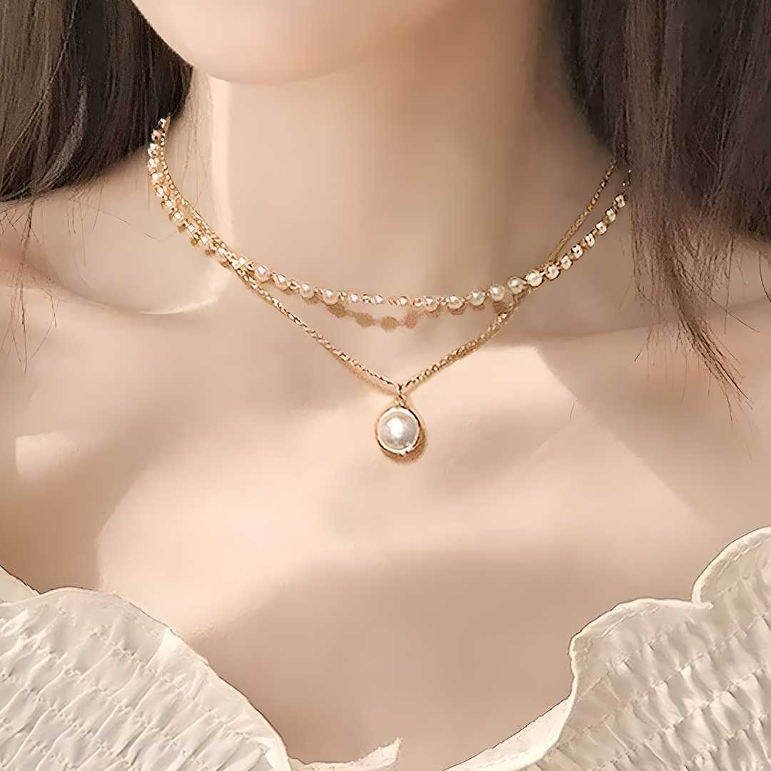 Elegant Pearl Chain Necklace for Women – Timeless Grace with Modern Charm