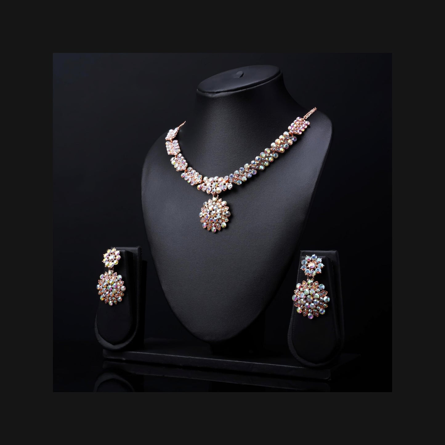 Austrian Diamond Jewellery Set (Set of 3) – Dazzling Elegance for Festive Glamour