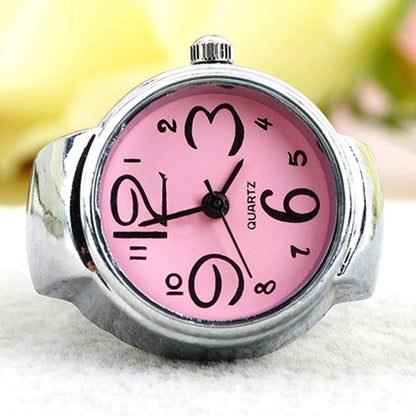 Elegant Quartz Ring Watch – A Timeless Statement on Your Finger