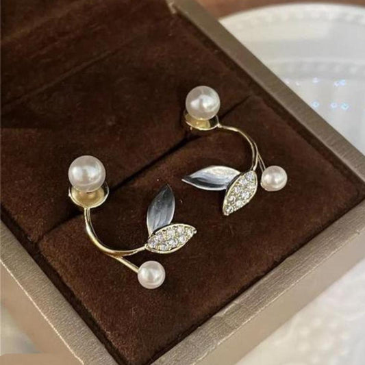 Stylish Leaf Stud Earrings for Women and Girls