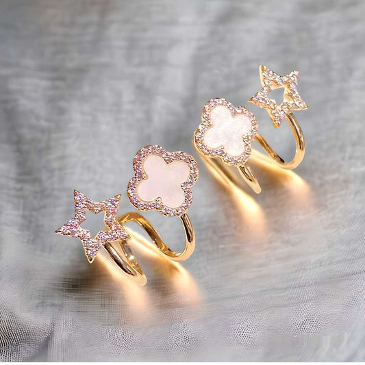 Korean Fashion Four-Leaf Clover Earrings – A Symbol of Luck & Elegance