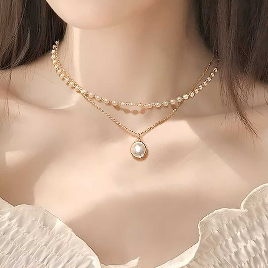 Elegant Pearl Chain Necklace for Women – Timeless Grace with Modern Charm