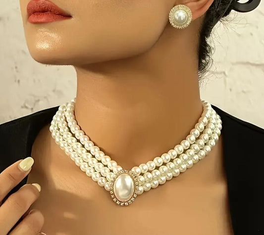 Graceful Artificial Pearl Necklace – A Timeless Classic for Elegant Women