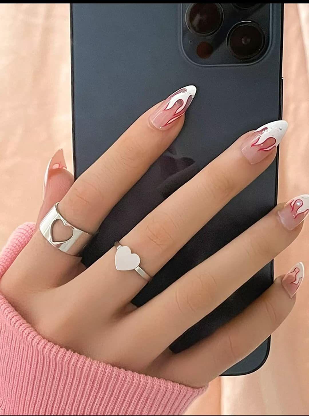 Pretty Silver Heart Matching Wrap Finger Couple Ring – Elegant Symbol of Love