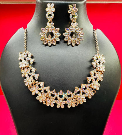 Austrian Diamond Jewellery Set (Set of 3) – Dazzling Elegance for Festive Glamour