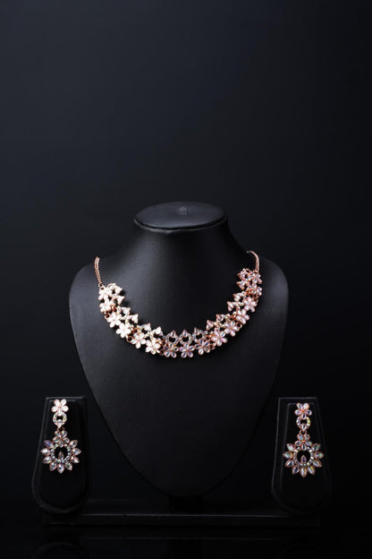 Austrian Diamond Jewellery Set (Set of 3) – Dazzling Elegance for Festive Glamour