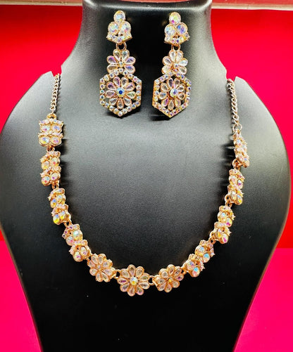 Austrian Diamond Jewellery Set (Set of 3) – Dazzling Elegance for Festive Glamour