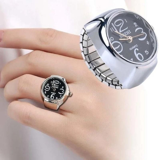 Elegant Quartz Ring Watch – A Timeless Statement on Your Finger