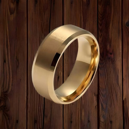 Elegant Stainless Steel Silver Plated Ring for Men & Boys