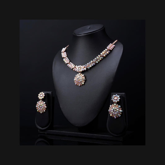 Austrian Diamond Jewellery Set (Set of 3) – Dazzling Elegance for Festive Glamour