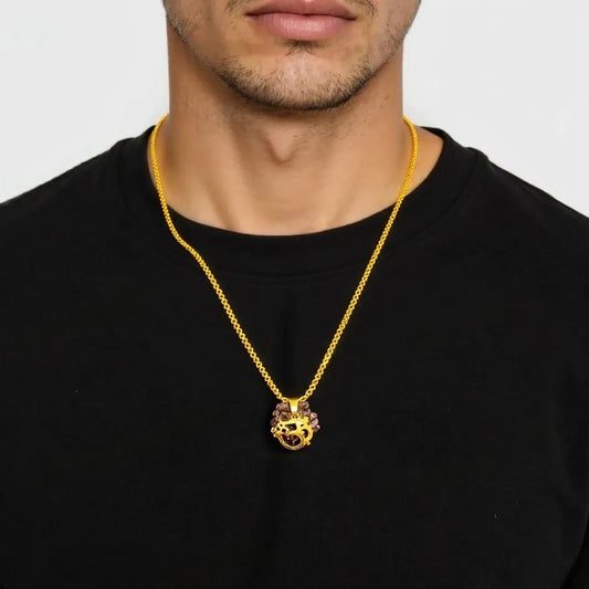 Om Rudraksha Pendant With Chain